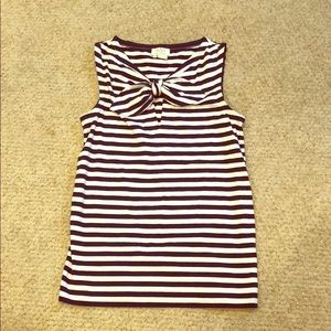 Kate Spade navy & white striped tank. Size small.